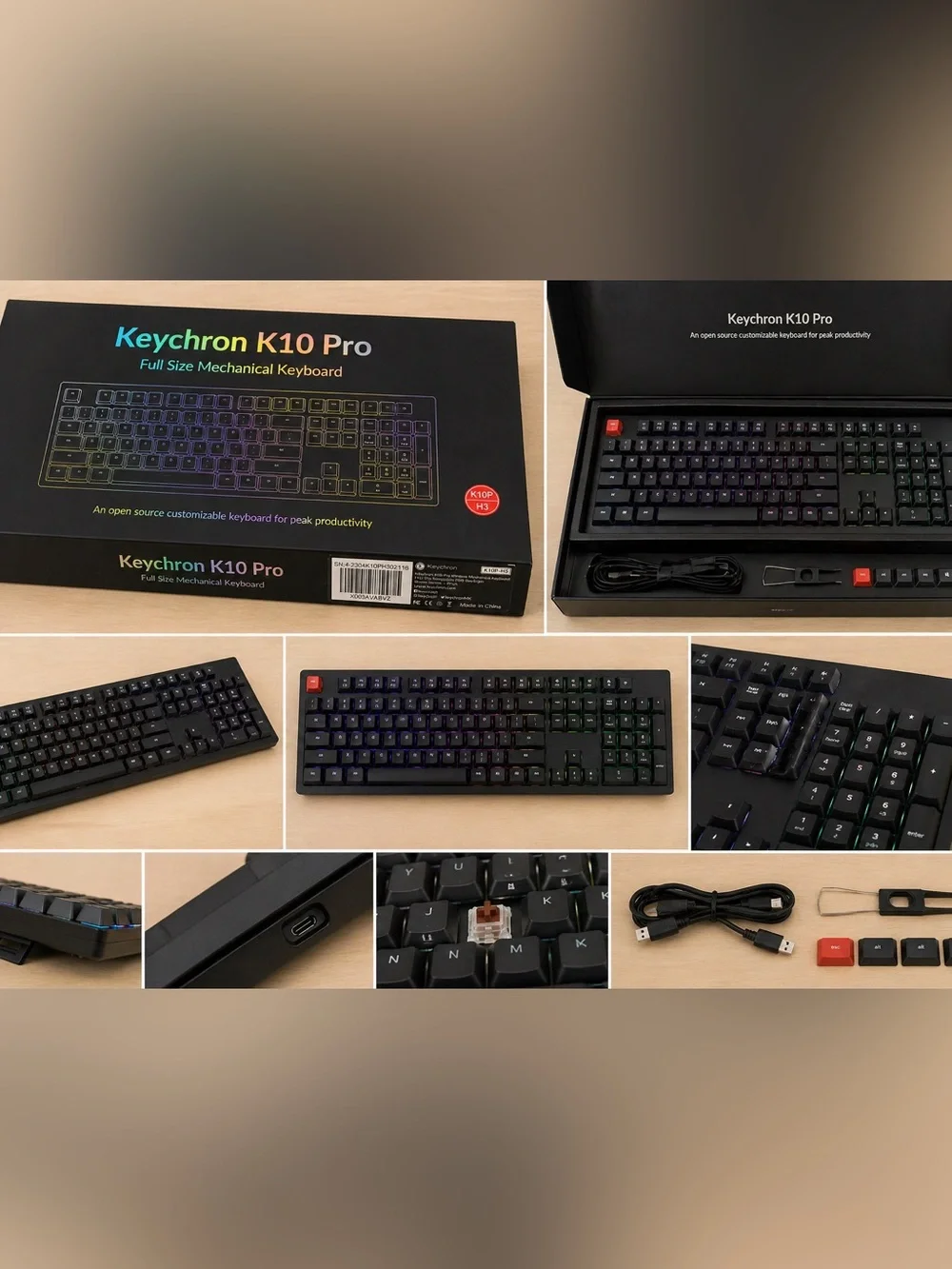 Keychron K10 Pro Full-Size Mechanical Keyboard